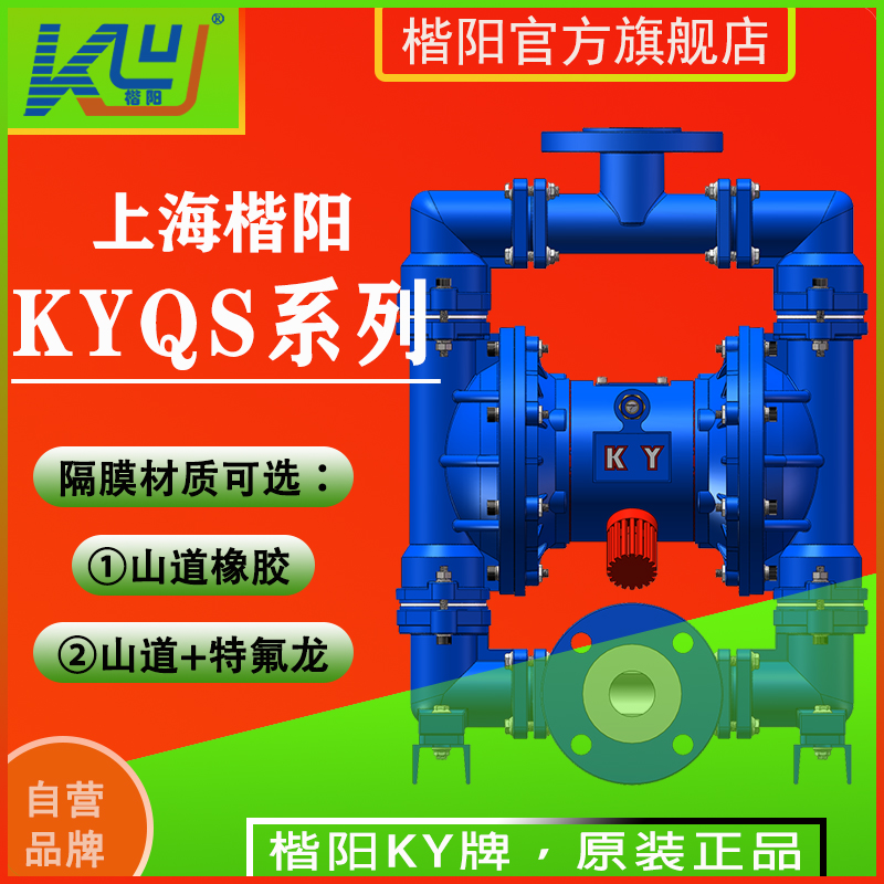 KYQS50LC鋼襯四氟氣動(dòng)隔膜泵3