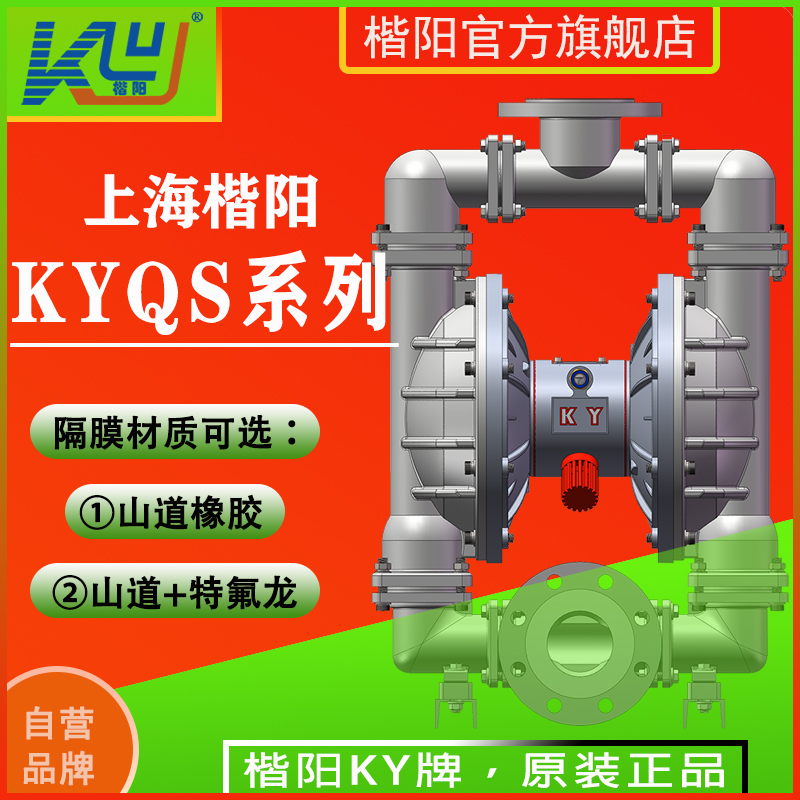 KYQS80LC4不銹鋼襯氟氣動隔膜泵3